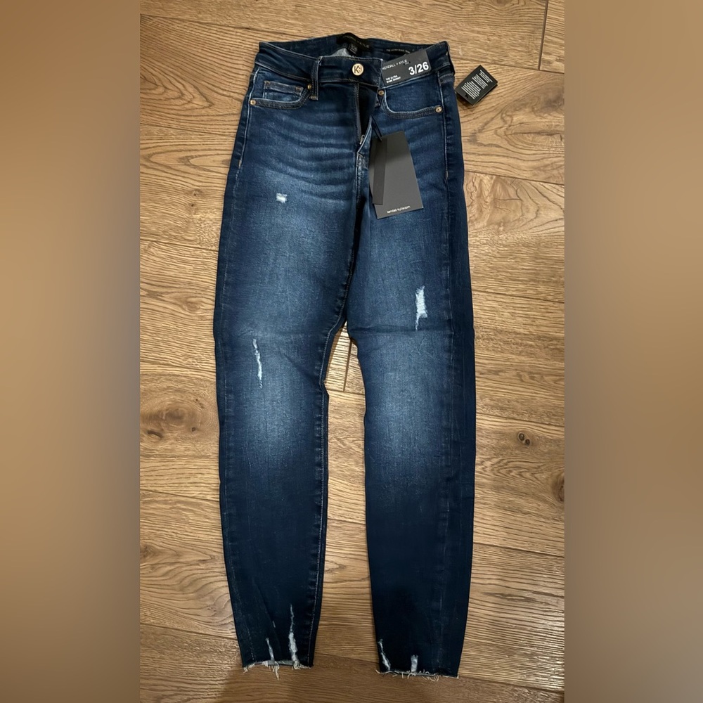 Kendall & Kylie Dark Blue Skinny Jeans Pacsun